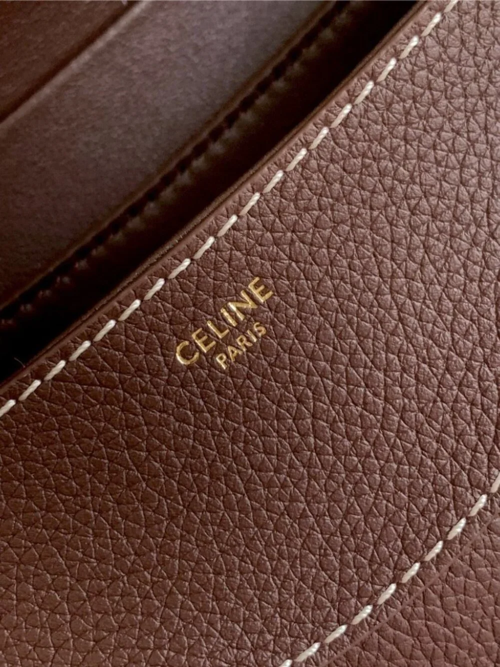 CELINE POLLY Medium Handbag in Soft Calfskin
